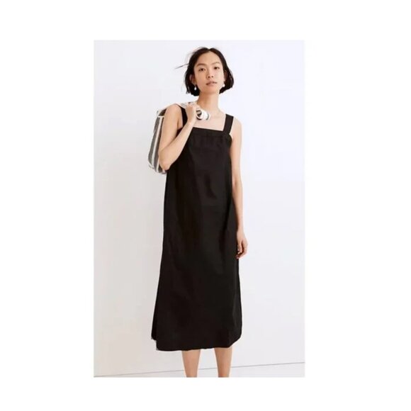 Madewell Black Midi Dress - Picture 7 of 8